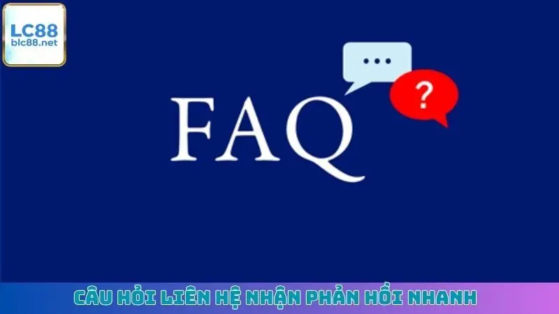 Câu hỏi liên hệ nhận phản hồi nhanh